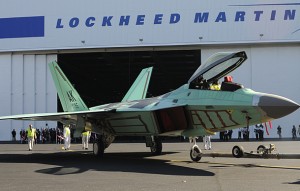 File photo of the final F-22 Raptor fighter jet rolling out of the assembly plant during a ceremony marking the occasion at the Lockheed Martin Plant in Marietta
